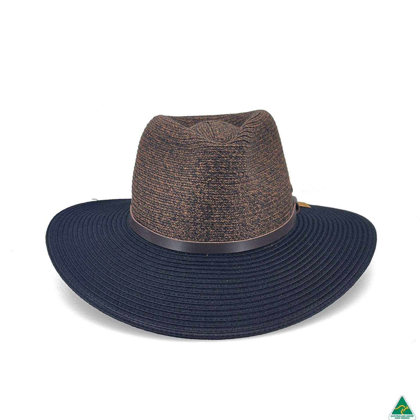 Oxley Flexibraid® Fedora - Dark Brown/Black