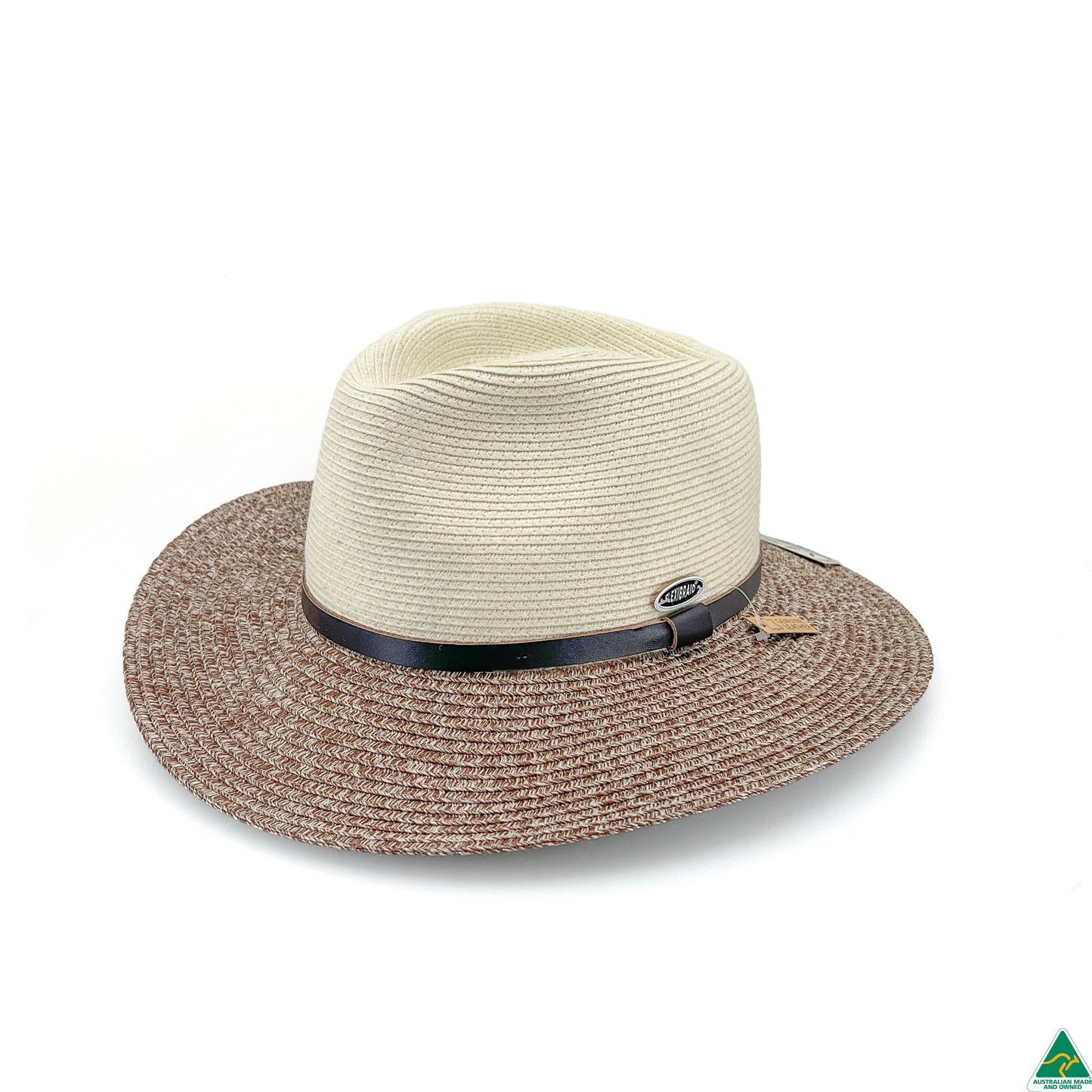 Oxley Flexibraid® Fedora - Ivory/Suede